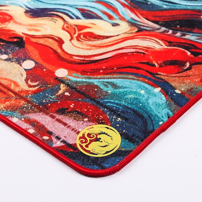 Mouse Pads EspTiger QingSui Xuan - XuanNiao (480 x 400 x 4mm) Standard Size Silky Ultra-Fine Woven Fabric Skin-Friendly Cloth Large Gaming Mousepad - Multi-Color Firebird Design
