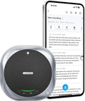 Bluetooth Conference Speakerphone M6 Conference Microphone with AI Noise Reduction AI Transcription Full-Duplex 360° Omnidirectional Voice Pickup USB Speaker for Teams Zoom Home Office Black