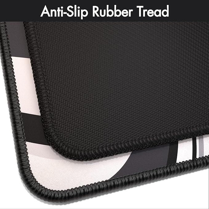 Gamer Boss - Gaming Mouse Pad - 48 x 24 Inches - 4mm Thick with Stitched Edges Non-Slip Rubber Base Premium Cloth Mousepad Desk Mat for Laptop Keyboard Computer &amp PC (Mega Swirl)
