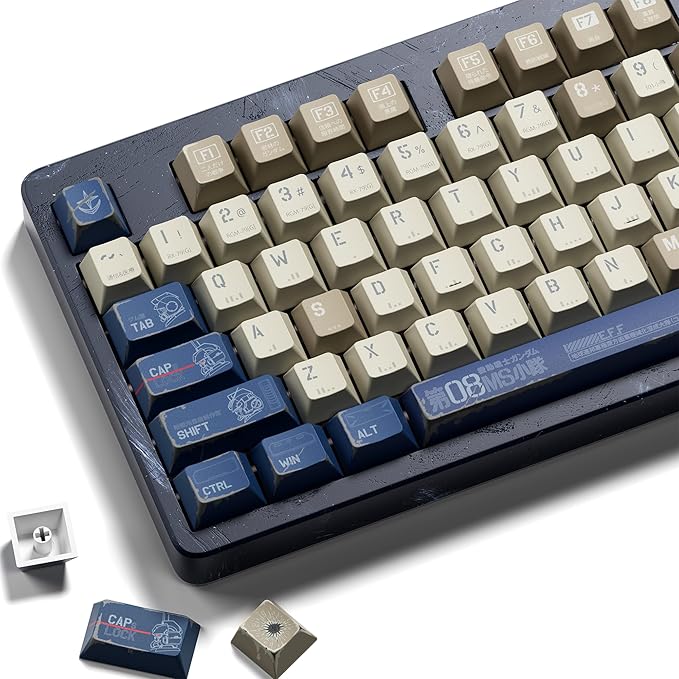 XVX Japanese Anime Keycaps- Retro PBT Keyboard CapsDye Sublimation Keyboard Keycaps with Cherry Profile134 Keys Keycap Sets for Mechanical Keyboards - Only Key caps