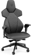 noblechairs Dawn TX Gaming Chair - Granite-Ergonomic Desk Chair with Folding Armrests Synchronous Mechanism Fabric Cover Lumbar Support Universal Wheels