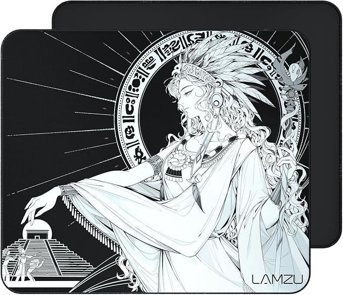 Lamzu Maya Control Gaming Mouse Pad Slimflex Based 490 * 420 * 3mm Cloth Surface Narrow&ampLow Stitching for Gamers