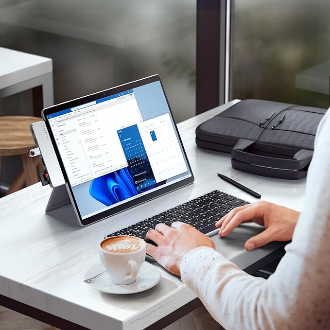 Satechi Dual USB-C hub for Surface Pro 11/10/9 Docking Station with 3.2 USB-A 4k/60Hz HDMI USB4 Pass-Through 3.2 USB-C UHS-I SD/TF Card
