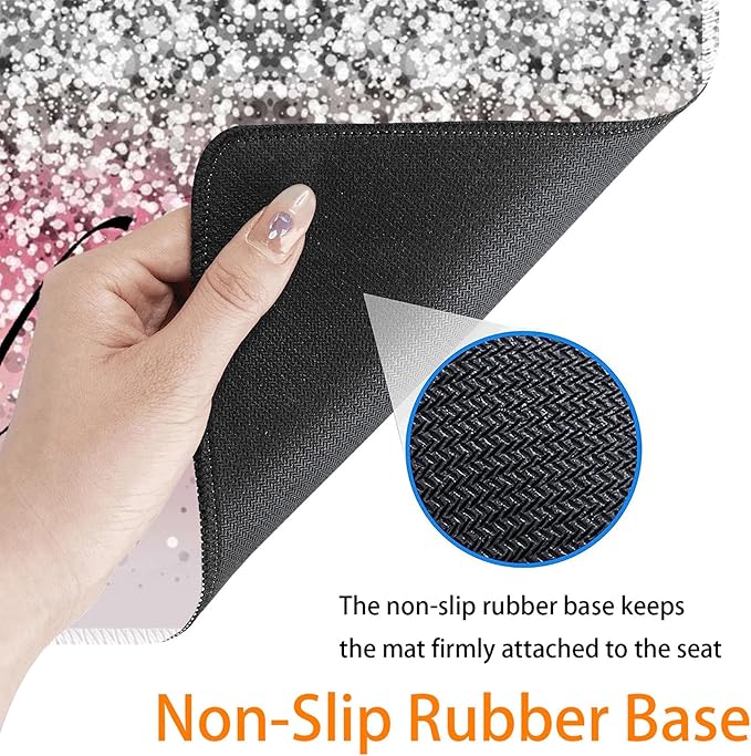 Durable Desk Mat + Wrist Rest Pad + Coasters Set Large Gaming Office Mouse Pad 31.5 x 11.8 Extended Non-Slip Rubber Keyboard Pad Laptop &amp Home Pink Flash Bible Pattern