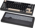 KEEBMONKEY WOBKEY Rainy 75 CNC Aluminum HMX/JWK/Cocoa Switches Triple-Mode Connectivity Mechanical Keyboard with Superior Acoustics RGB/FR4/Silver SUS304/7000mAh/Cocoa Switch (Pro - Black)