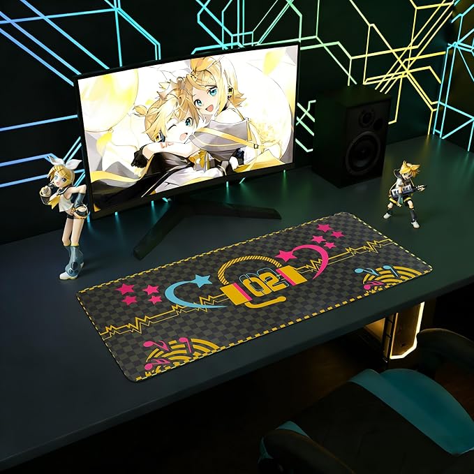 Mouse Pad 35.4x15.7 for Kagamine Rin &amp Len Collaboration Series Desk Mat
