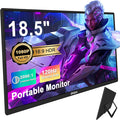 18.5inch Portable Monitor Laptop Monitors 120Hz Travel Gaming Monitor 400Nits HDR FHD Plug&ampPlay Dual Speakers External Screen for PC TabletMacSw-Itch Xbox PS3/4/5 Will