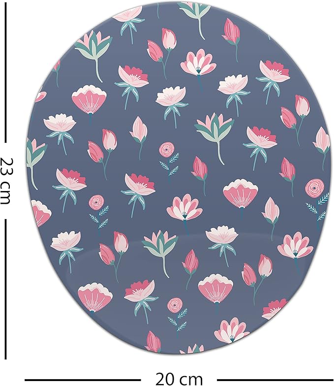 Ergonomic Mouse Pad with Wrist Rest Digital Printed Mouse Pad Anti-Tendon Sheath Problems Non-Slip Base for Office and Home Size:20x23cm