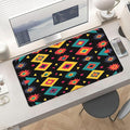 XXL Gaming Mouse Pad Boho Aztec Large Desk Mat Protector for Desktop Anti-Slip Rubber Extended Computer Keyboard Mat Writing Pad Mousepad for Work Office Home15.7 * 35.4 in A-697
