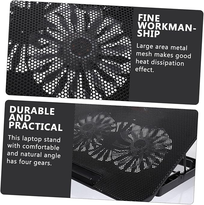 DOITOOL Laptop Radiator Stand Ultra-Quiet Fans Cooling Pad for Laptops Material Notebook Computer Cooler