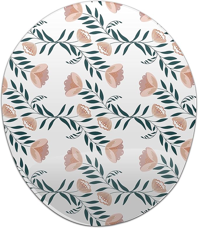 Ergonomic Mouse Pad with Wrist Rest Digital Printed Mouse Mat for Tendon Sheath Problems Non-Slip Base for Office and Home Size: 20 x 23 cm