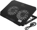 Adjustable Laptop Cooling Pad Stand Lightweight Portable Notebook Fan for Efficient Heat Reduction Durable Design for Go Use Compact Cooling Mat for Laptops