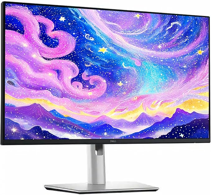 Dell P2425D 24 IPS QHD Monitor 100Hz 1500:1 Contrast Ratio 99% sRGB Anti-Glare Narrow Bezel Security Lock USB C HDMI USB-A VGA DisplayPort Silver