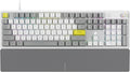Corsair K70 CORE SE RGB Mechanical Wired Gaming Keyboard with Palmrest – Pre-Lubed MLX Red Linear Switches SOCD PBT Dye-sub Keycaps Sound Dampening Media Control Dial QWERTY NA – White