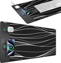 Mouse Pad with Wireless Charging Gaming Mouse Pad with Ultra-Smooth Surface Large XXL Desk Mat Non-Slip Mouse Mat Waterproof Computer Keyboard Pad for Desk Office 800x400x4MM Black and Line