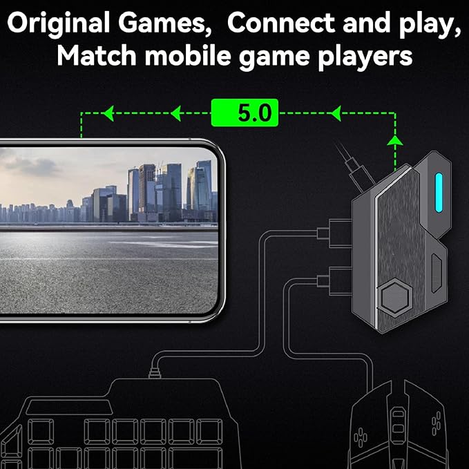 One Handed Gaming Keyboard Combo Bluetooth Keyboard Mouse Converter K9 Mechanical Keyboard GM86 Mouse and Stand Set for Android for iOS