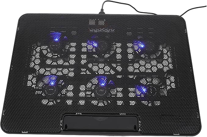 Laptop Cooling Pad and Stand with Quiet Fan for 15.6-inch Laptops Black Cooling Base for Portable Notebook Temperature Control