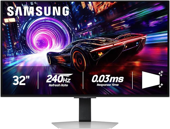 Samsung 32” Odyssey QD-OLED G8 (G81SF) 4K 240Hz Gaming Monitor 0.03ms Response Time DisplayHDR True Black 400 AMD FreeSync™ Premium Pro G-Sync Compatibile 3 Yr Warranty LS32FG810SNXZA 2025