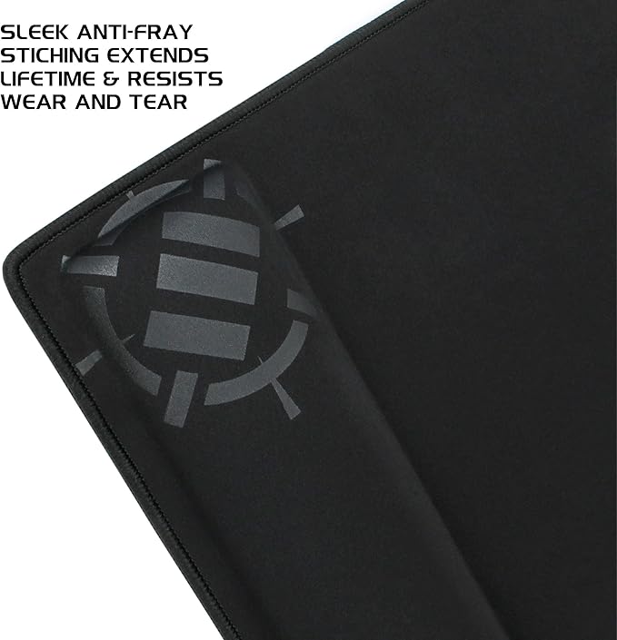 ENHANCE XXL Large Mouse Pad for Desk with 2XL Ergonomic Memory Foam Wrist Rest Support (31.5 x 13.78 x 1 inches) - Desk Pad with Anti-Fray Stitching &amp Soft Cushion Mat Surface Designed in The U.S