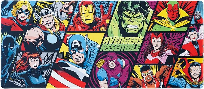 Grupo Erik XXL Mouse Pad - Marvel Gifts | Gaming Desk Mat 31.5 x 13.8 inches Non-Slip Rubber Keyboard &amp Mouse Mat Large | Gaming Gifts Gamer