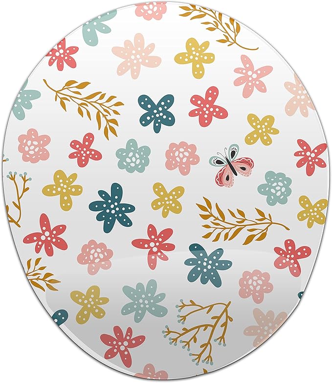 Ergonomic Mouse Pad with Wrist Rest Digital Printed Mouse Mat for Tendon Sheath Problems Non-Slip Base for Office and Home Size: 20 x 23 cm
