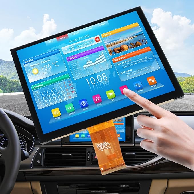 8.4 Uconnect 4C NAV UAQ Touch Screen Display LCD Monitor Replacement for Dodge RAM Jeep Chrysler 2017-2022 Replaces LA084X01(SL)(02)