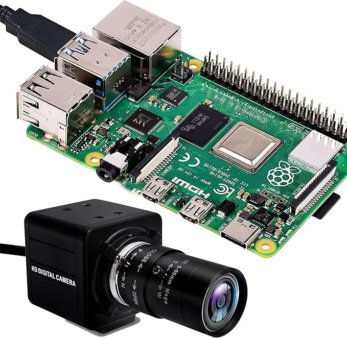 4K Ultra HD 5-50mm Zoom Manual Lens USB Web Camera 2160P IMX317 Sensor 10X Varifocus Close-up USB Webcam for Windows/Linux/Raspberry Pi