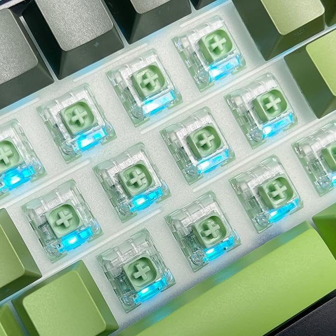 Kailh Box Bamboo Clicky Keyboard Switch3-pin 55gf Heavy Typing &amp Gaming Switches for MX Mechanical Keyboard(72pcs)