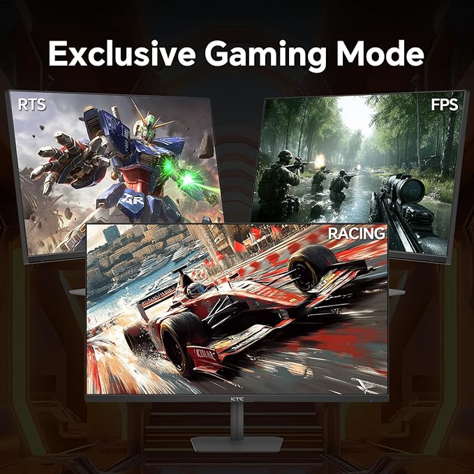 KTC 24 Gaming Monitor 180Hz 144hz Monitor QHD(2560x1440p) l Up to 1MS | Fast IPS Monitor |122% SRGB | 2X DP &amp 2X HDM|100×100mm VESA Compatible (Renewed)