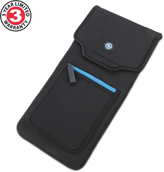 ENHANCE Keyboard Sleeve Travel Case for TKL Tenkeyless Compact Tournament eSports Gaming Keyboards (up to 15 Inches) - Rugged Neoprene Construction  Zipper Mouse Storage and Cable Storage Pouch