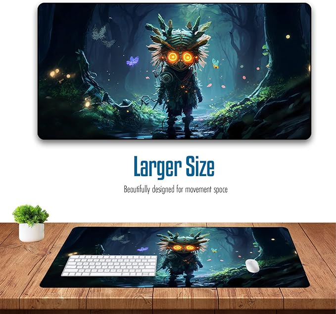 XXL Gaming Mouse Pad - Extra Large Extended Non Slip Mouse Pad - Keyboard and Mouse Desk Pad for Home Office and Study 31.5 x 15.7 in