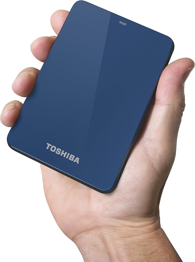 Toshiba Canvio 1.0 TB USB 3.0 Portable Hard Drive - HDTC610XL3B1 (Blue)