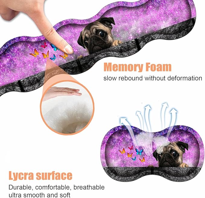 Ergonomic Keyboard Wrist Rest &amp Mouse Pad Wrist Rest Set Large XXL Gaming Desk Mat 31.5x 11.8 with Non-Slip Base Memory Foam Easy Typing Pain Relief for Home &amp Office Cute Pug and Butter