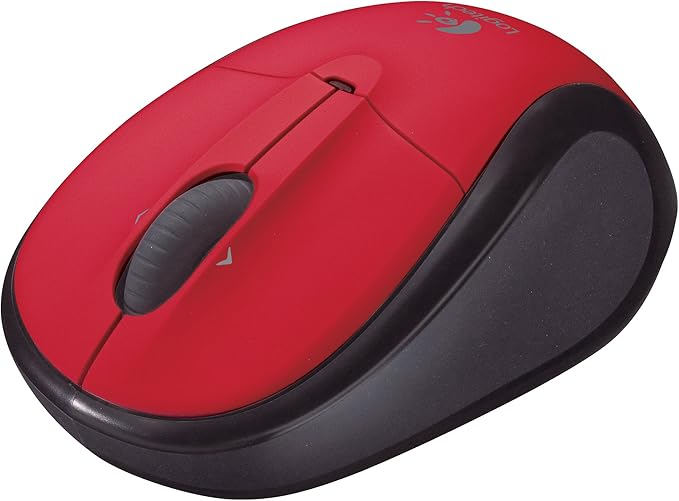 Logitech V220 Cordless Optical Mouse for Notebooks (Scarlet Red)