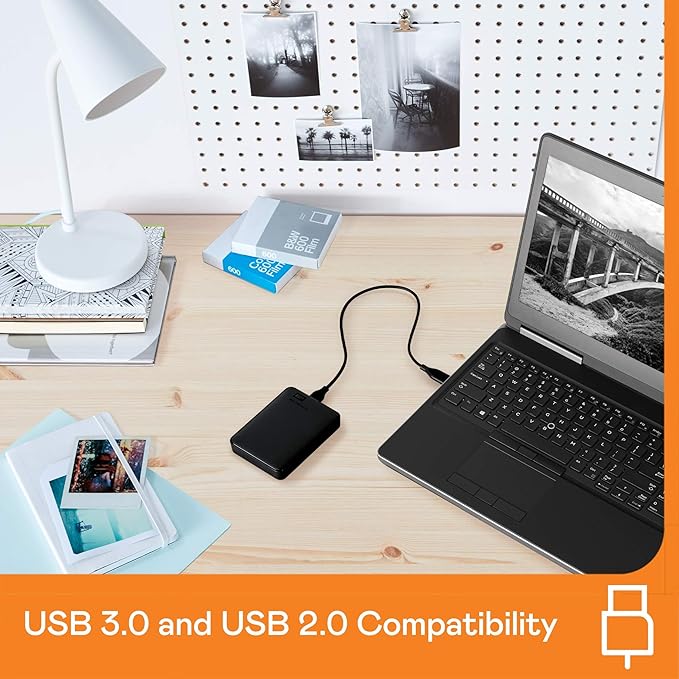WD 4TB Elements Portable External Hard Drive HDD USB 3.0 Compatible with PC Mac PS4 &amp Xbox - WDBU6Y0040BBK-WESN &amp 2TB Elements Portable External Hard Drive HDD USB 3.0