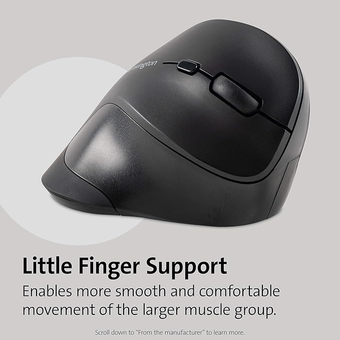 Kensington Ergonomic Vertical Wireless Mouse (K75575WW) Grey/Black