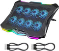 AICHESON AA3 Gaming Laptop 8 Cooling Fans and 2 USB A to A Cables Set