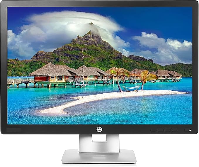 HP EliteDisplay E222 Full HD 22 Inch LED Monitor 1080p at 60Hz VGA HDMI Display Port USB 2.0 178 Degree Viewing Angle 7ms Response Time 250 Cd/m Brightness (Renewed) Black &amp Silver