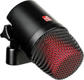 SE ELECTRONICS V Kick Drum Mic - Compact Dynamic Supercardioid Drum Microphone for Kicks with 4 Sound Settings &amp Adjustable Swivel Mount for Precise Positioning - Perfect for Studio &amp Live Use