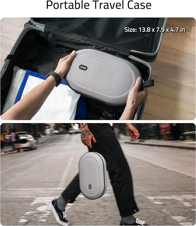 Syntech Hard Carrying Case Compatible with Meta Quest 3S/Quest 3/Oculus Quest 2/VP/Pico4 Accessories VR Headset with Elite Strap Touch Controllers for Travel Storage (Do Not Fit 3rd-party Headstrap)