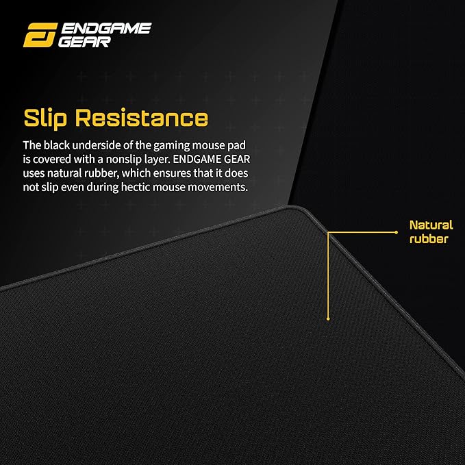 ENDGAME GEAR MPJ 890 Desk-Mat Gaming Mouse Pad Nonslip Desk Pad Size 35 x 17.7 Black