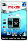 Maxell 16 GB Class 2 Micro SDHC Flash Memory Card with Adapter 502003