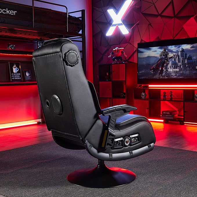 X Rocker PC Computer Gaming Desk Chair Built-in Audio College Dorm Essentials for Guys and Girls Bedroom Dorm Room Essentials Foldable Gifts for Gamers