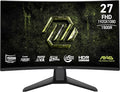 msi MAG 274CF X24 27-inch 1920 x 1080 (FHD) Gaming Monitor 240Hz AMD Adaptive-Sync HDR Ready HDMI VGA Port VESA Mountable Tilt 4-Side Slim Bezel 0.5ms Black