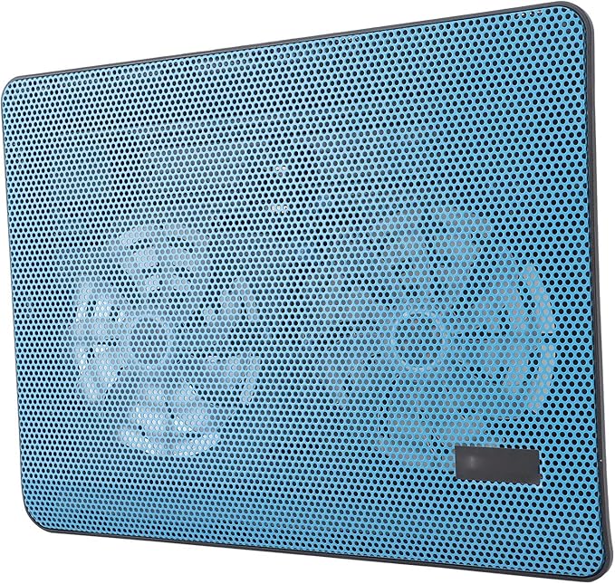 Drfeify Laptop Cooling Pad Dual High Performance Fans 15dB Ultra Quiet Ergonomic Adjustable Stand with Noise Free Cooling for Laptops Within 17 Inches