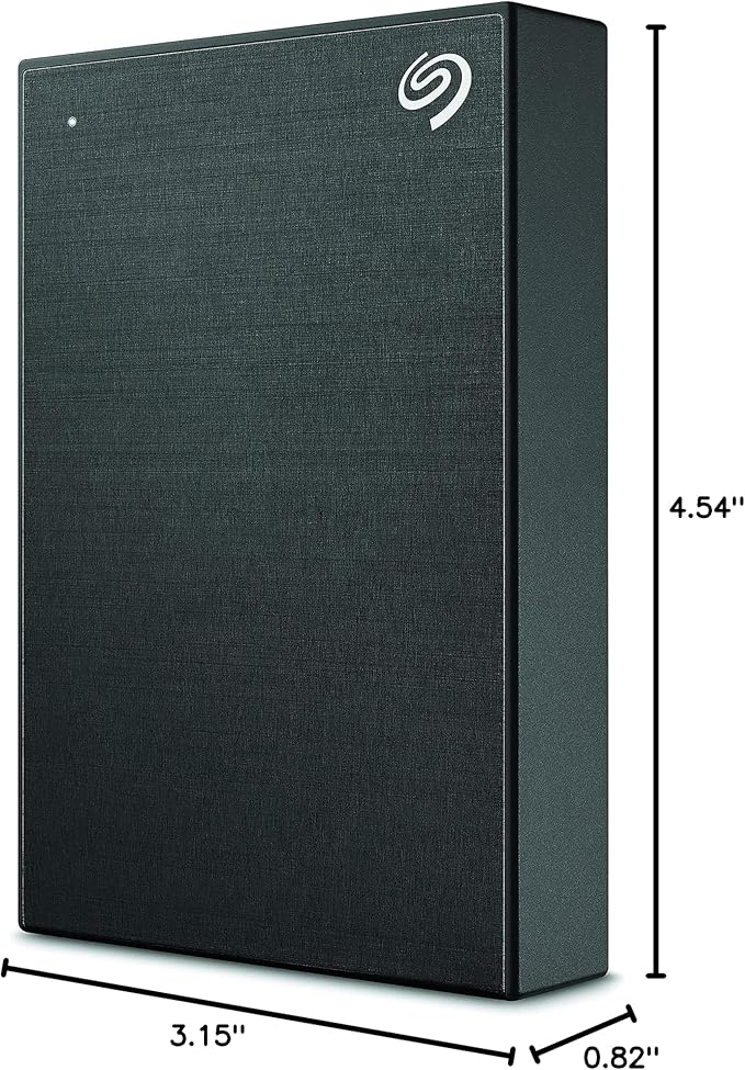 Seagate Backup Plus Portable 4TB External Hard Drive HDD – Black USB 3.0 for PC Laptop and Mac 1 Year Myliocreate 2 Months Adobe CC Photography 2-year Rescue Service (STHP4000400)