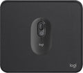 Logitech POP Mouse Compact Portable Wireless Bluetooth Mouse with Programmable Buttons and Quiet Clicks + Mouse Pad with Anti-Slip Rubber Base Spill-Resistant Surface - Graphite Bundle