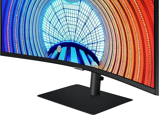 SAMSUNG 34” ViewFinity S65UA Series Ultrawide QHD Curved Monitor HDR10 100Hz 350 nit USB- C Adjustable Stand Intelligent Eye Care LS34A650UBNXGO Black