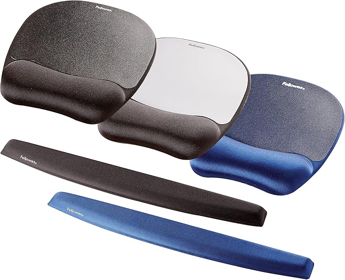 Fellowes Memory Foam Mouse Pad/Wrist Support - Sapphire