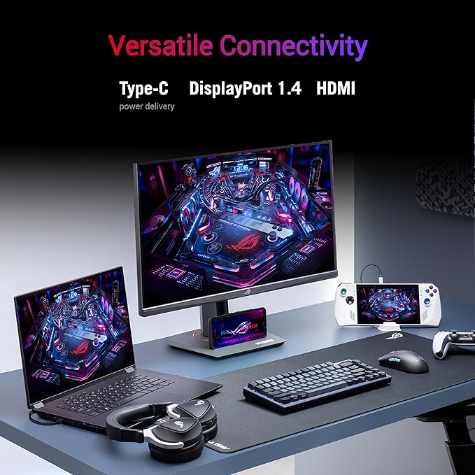 ASUS ROG Strix 24.5” USB-C HDR400 Gaming Monitor (XG259CMS)–Full HD 1080p 310Hz 1ms Fast IPS 110% SRGB Extreme Low Motion Blur Sync G-SYNC Compatible DisplayWidget Tripod Socket 3yr Warranty